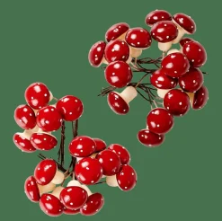 Outlet CASA FOAM Champignon Déco Rouge Foncé