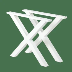 New CASA FORMAX Table De Jardin Avec Pieds X Noir/blanc