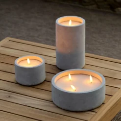 Outlet CASA FUEGO Bougie Solaire LED Gris Clair