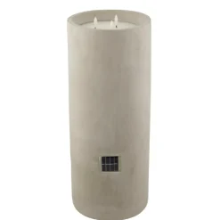 Discount CASA FUEGO Bougie Solaire Led Gris Clair