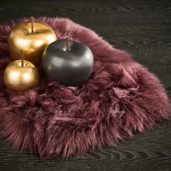 New CASA FUR Set De Table Rouge Foncé