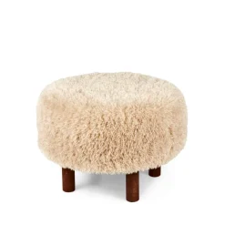 Outlet CASA FUZZ Tabouret Beige