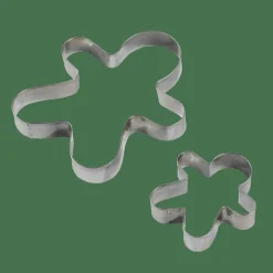 Clearance CASA GINGERBREAD Emporte-pièces Set De 2 Argent
