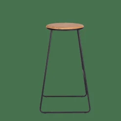 New CASA GIULIA Tabouret De Bar Noir, Naturel