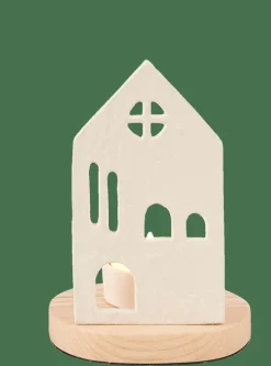 Discount CASA HOME Porte-bougie Chauffe-plat Blanc, Naturel