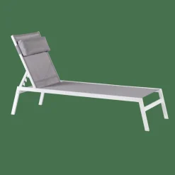 Clearance CASA HUGO Chaise Longue Set De 2 Blanc / Gris