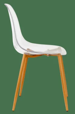 Clearance CASA ICE Chaise Salle à Manger Transparent, Naturel