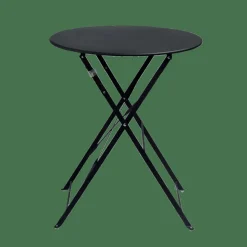 Best CASA IMPERIAL Table Pliante Rond Noir