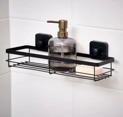 Outlet CASA INDUSTRIA Panier De Douche Avec Ventouses Noir