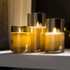 Clearance CASA ION Bougies LED Set De 3 Gris