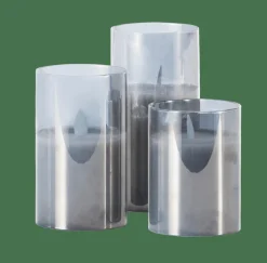 Clearance CASA ION Bougies LED Set De 3 Gris
