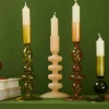 Clearance CASA ISA Bougeoir Opale Crème Crème