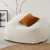 New CASA JACKI Fauteuil Pouf Poire Blanc
