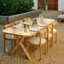 Hot CASA JULES Set De Jardin Avec Coussins De Chaise Beige