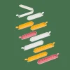 New CASA KLIPPER Clips De Fermeture Set De 10 Mélange De Couleurs Gris, Jaune Foncé, Terre Cuite