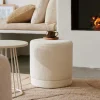Discount CASA LANCE Pouf Blanc