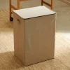 Clearance CASA LINOLUX Panier à Linge Luxueux Beige