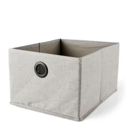 Discount CASA LINOLUX Panier De Rangement Gris Foncé