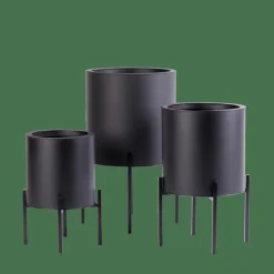 Hot CASA LOUNGE Pot De Jardin Noir