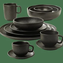 CASA MAGMA Assiette Noir