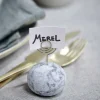 New CASA MARBLE Porte-nom Blanc