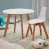 Discount CASA MATHIAS Chaise Pour Enfants Blanc, Naturel