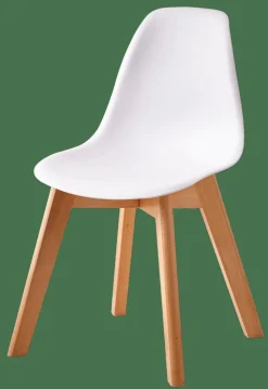 Discount CASA MATHIAS Chaise Pour Enfants Blanc, Naturel