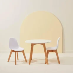 Hot CASA MATHIAS Table Pour Enfants Avec 2 Chaises Natural/blanc
