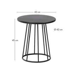 New CASA MILLER Table D'appoint Noir