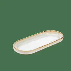 New CASA MINERAL MARBLE Assiette Beige