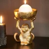 Outlet CASA MONKEY Support Bougie Chauffe-plat Doré