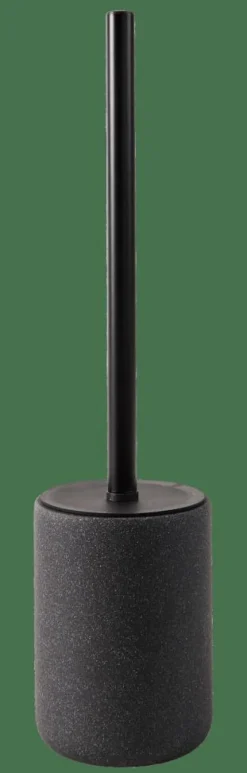 Hot CASA MOON Brosse WC Avec Support Noir, Gris Foncé