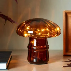 Discount CASA MUSHRO Lampe Déco Brun
