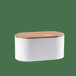 Sale CASA NAGINI Boîte à Pain Blanc, Naturel