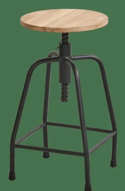 Outlet CASA NEW BEDFORD Tabouret Noir, Naturel