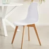 Best CASA NEW MATS Chaise De Salle à Manger Blanc