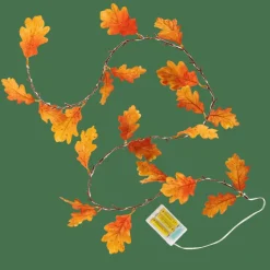 Clearance CASA OAK LEAF Guirlande Lumineuse Brun