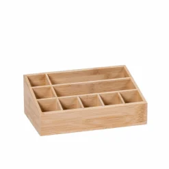 Outlet CASA ORGANOO Porte-cotons-tiges Transparent, Naturel