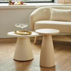 Discount CASA OTIS Table D'appoint Blanc