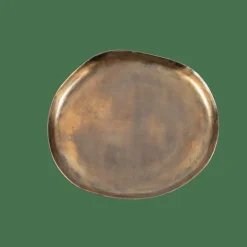 New CASA OVALS Plat De Présentation Doré