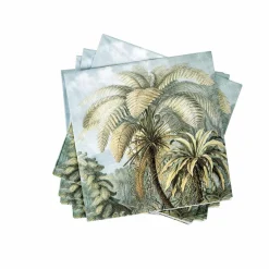 Best CASA PALMEN Set De 20 Serviettes Vert