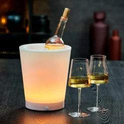 Online CASA PARTY Seau à Glace Avec Moodlight Blanc