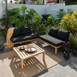 Best CASA PAULETTE Table/pouf Lounge Naturel