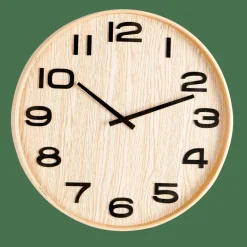 Outlet CASA PLYWOOD Horloge Murale Naturel