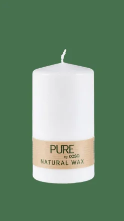 Clearance CASA PURE Bougie Cylindrique Blanc
