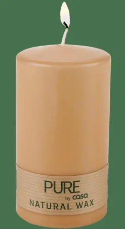 New CASA PURE Bougie Cylindrique Beige