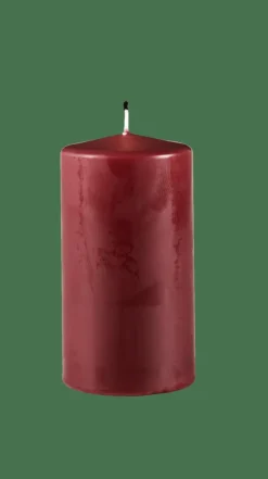 Discount CASA PURE Bougie Cylindrique Rouge Foncé