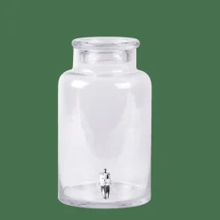 New CASA PURI Réservoir à Boisson Avec Robinet 5,5 L Transparent