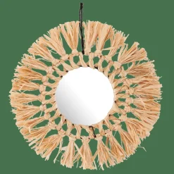 Clearance CASA RAFFIA Miroir Naturel