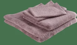 Online CASA RECYCLE Gants De Toilette Set De 2 Mauve